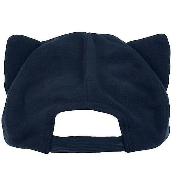 Cat Ears Black Cap Unisex Sunshine Cute Cat Ears Nice Shape Cap（black）