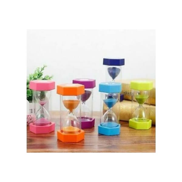 BF Non-Drip Plast Hexagonal Timer Present för Barn - 30 Minuter Slumpmässig Färg 1st