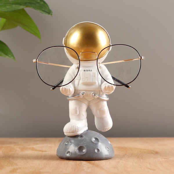 Astronaut Resin Glasögonbåge Hantverk Bordsdekoration, 1 Styck