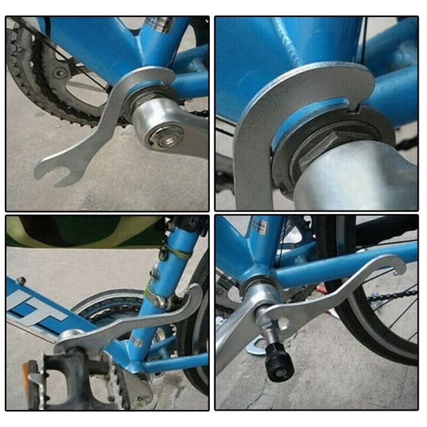 2-pack cykel låsring borttagare vevlager reparationsnyckel cykel reparations demonteringsverktyg cykeltillbehör 15,5x4,4 cm