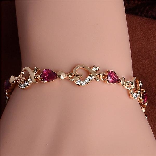 Fashion Ladies Crystal Bracelet [purple]