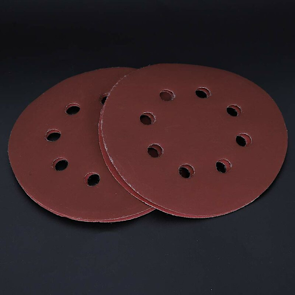 5 tum sandpapper, 100 stycken sandpapper slipningsskivor för polering och slipning (1200 mesh)