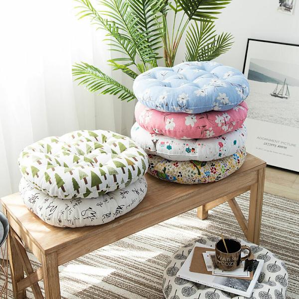 Sittkudde 45x45cm, stolsdyna för inomhus och utomhus - dekoration av trädgårdsmöbler Stolsdyna. (Cirkulärt mönster, svart och vitt??)