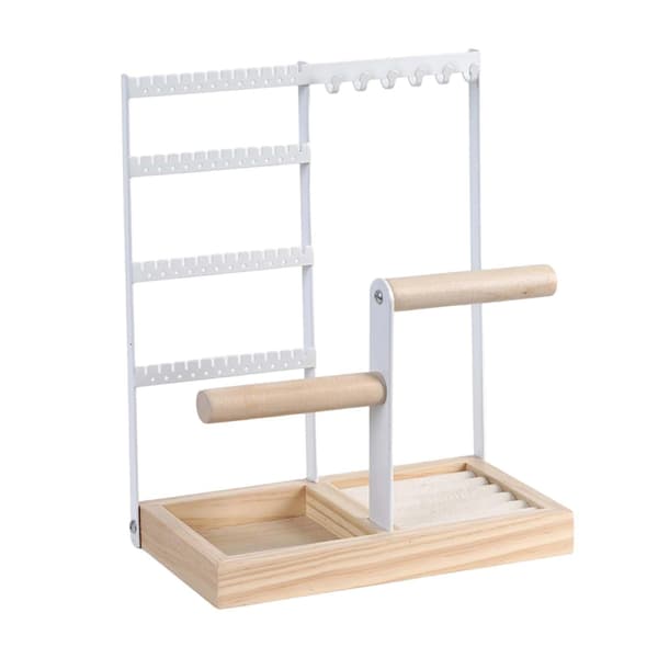 2x Multi Lags Smykke Display Stativ Dangle Øreringe Rack Broadcasting