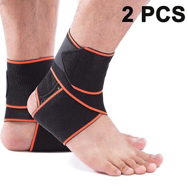 Ankle Support Brace, Adjustable Compression Ankle Braces compatible with Sports Protection, One Size Fits Most compatible with Men Women