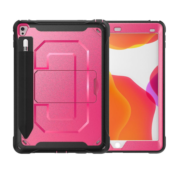 Shiny Surface Case för Ipad Pro 9,7 tum Air 2 med justerbart stativ, honeycomb värmeavledningsdesign, fullt cover