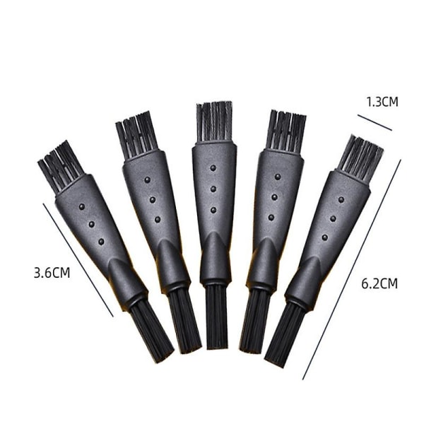 Rakborste Rakhyvelrengöringsborste Elektrisk dubbelsidig trimmer Set Nylon (10st, svart)