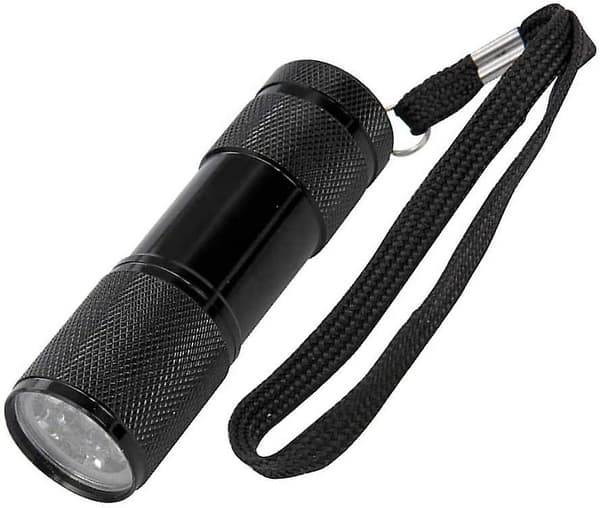 Led-taskulamppu (violetti, 1 kpl, musta)