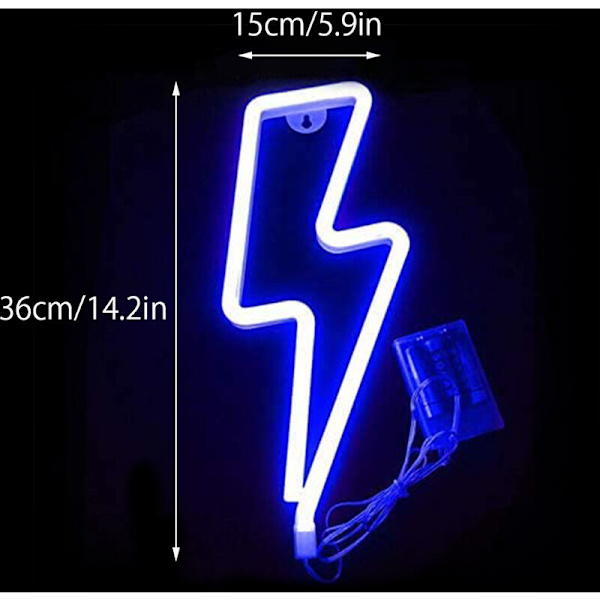 LED Neonljus Flash Neon Skylt Vägglampa Batteri och USB-drivna Neonljus för Hemfest Jul