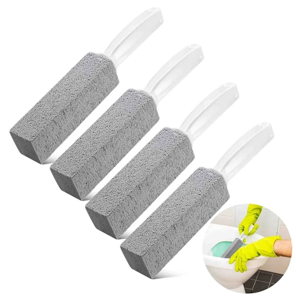 4X Pumice Toalettstädningsten med Handtag, Toalettstädare