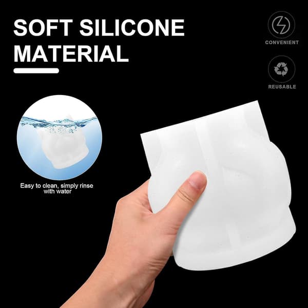 3D Hjerteformet Epoxy Støbeform i Silikone, DIY Silikoneforme til Hånd på Hjertet