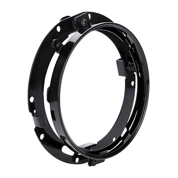 7\" Bilstrålkastare Cirkulär Ring Montering Fäste för Jeep Wrangler (Svart)