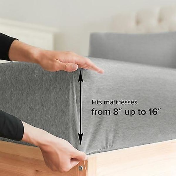 King size lakanset - Andningsbart & kylande - Hotell lyx sängkläder - Extra mjukt - Djupa fickor - Lätt passform - 4-delat set - Rynkfri - Bekväm Ligh