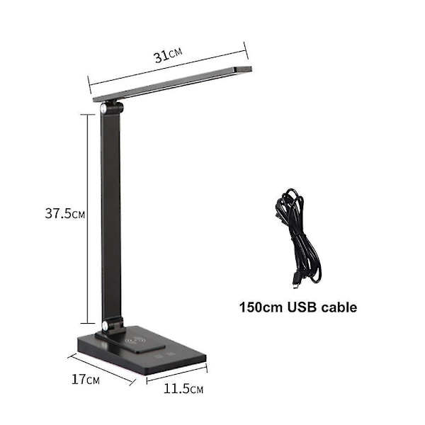 Fällbar lampa för studenter LED-lampa för ögonskydd