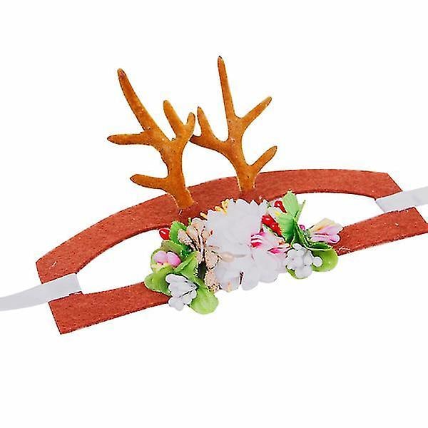 Dog Hairband Ornaments Carnival Hair Clip Antlers Bands Christmas Headdress For Pets Size S