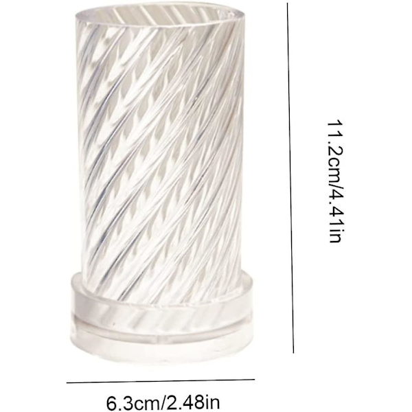 Beibei - Rund spiralform DIY stearinlysfremstillingsforsyninger værktøjer spiralformet voksformningsforme Style42-7*15cm