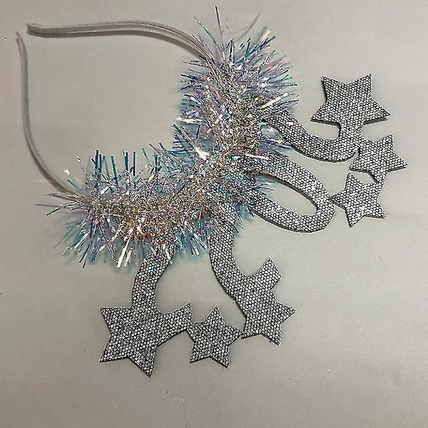 Nyttårs hårbøyle med glitter og glitter til nyttårsfest