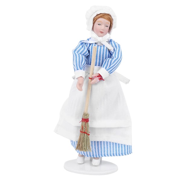 Dukkehus Miniature Porcelænsdukke Model Ornament Dukke Kok Mand Tjener Dukkehus Tilbehør#3