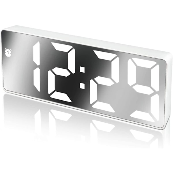 Söt kaninöron LED digital väckarklocka elektronisk USB ljudkontroll nattlampa skrivbordsklocka heminredning (färg: B)