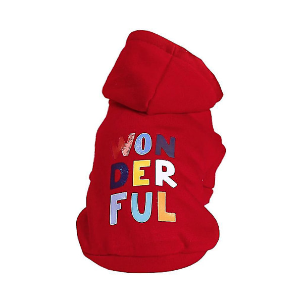 Pet Dogs Clothes Soft Hoodie Jackets Wonderful Letter Print Pullover Closure