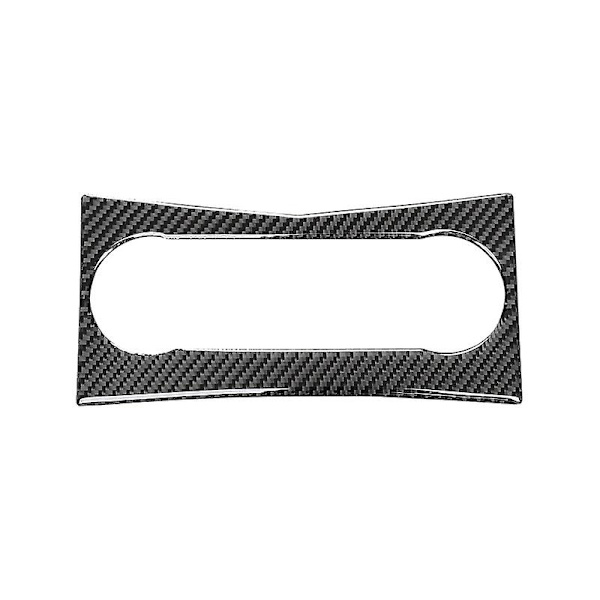 Midterkonsol Dash Opbevaringsbakke, Kulfiber Midterkonsol Aircondition Trim Cover Til (1stk, Sort)