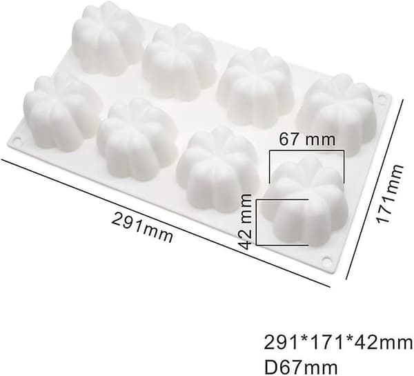 Firkantet silikoneform Silikoneforme Juleharpiksforme Betonforme Form