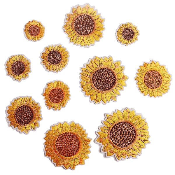 Auringonkukan kukkakirjonta kangastarra Kirjonta tee-seitse maskitarra