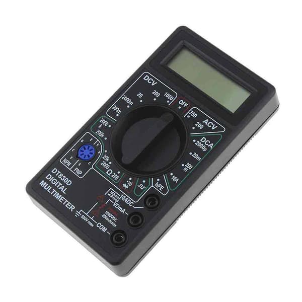 Universal Digital Multimeter Automatisk Spænding Lcd Display Digital Multimeter Til Testfrekvens（Sort）