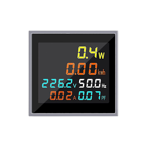LCD AC Voltmeter Ammeter Wattmeter Power Energy Frequency Meter Current Montior