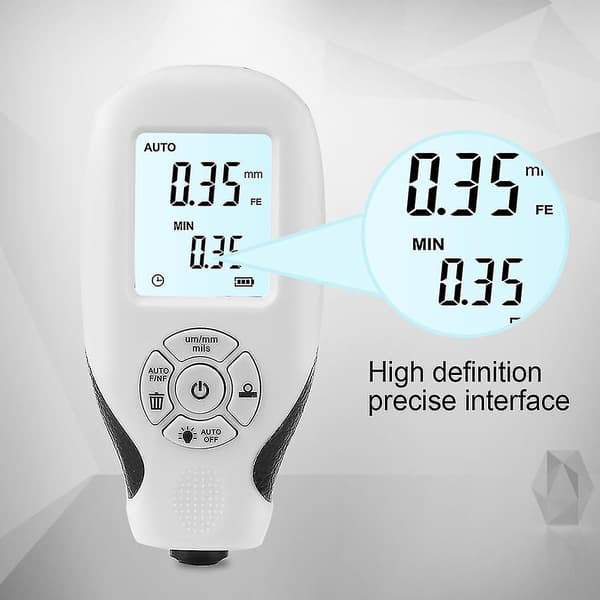 Digital Coating Thickness Gauge Automatisk Tykkelsesmåler 0 -2000 M