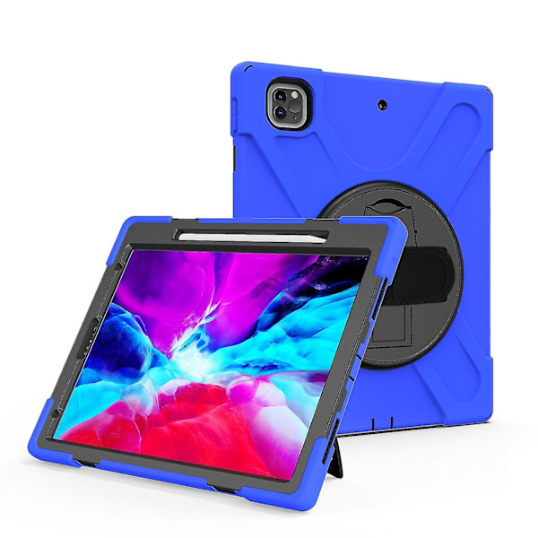 Pen Holder Etui til Ipad Pro 12.9 Tommer Med Håndstrop, Justerbart Stativ, Kamerabeskyttelse