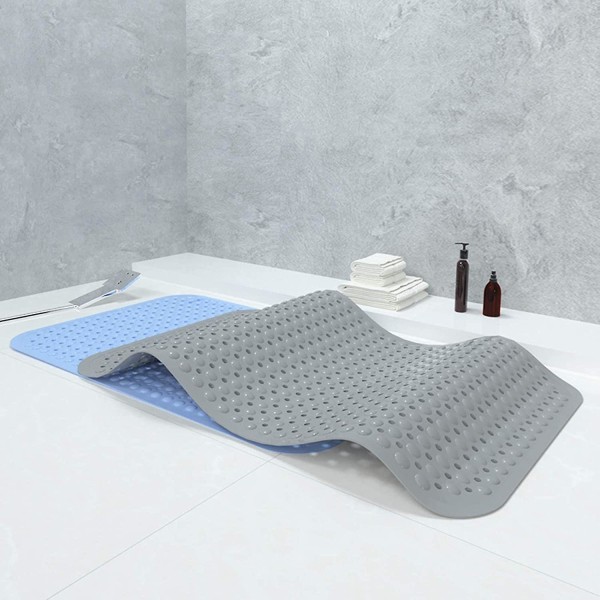Rektangulær brusebadsmåtte stor badeværelse skridsikker måtte husholdning brusebad rum bademåtte toilet gulvmåtte pvc fodmassage bademåtte