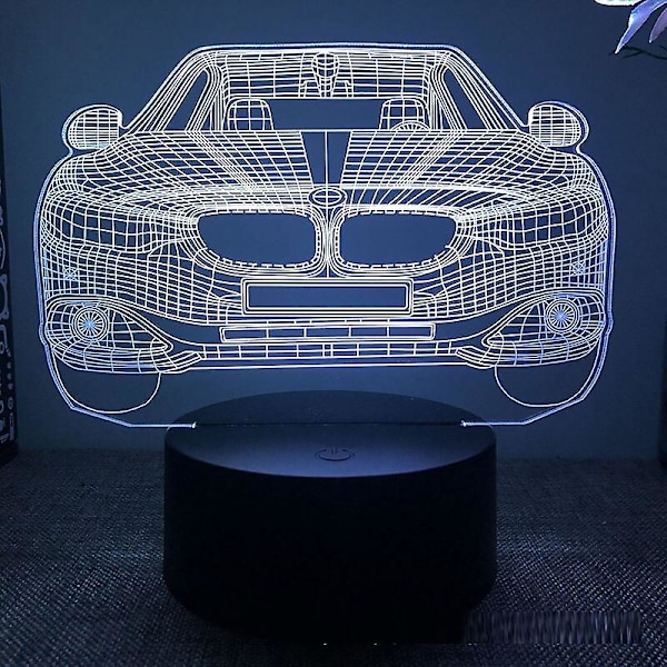 Formel 1 F1 Racing Car 3d LED nattlampa för sovrum Supercar Lava lampa Barnrum Dekor Födelsedagspresent till pojkvän7