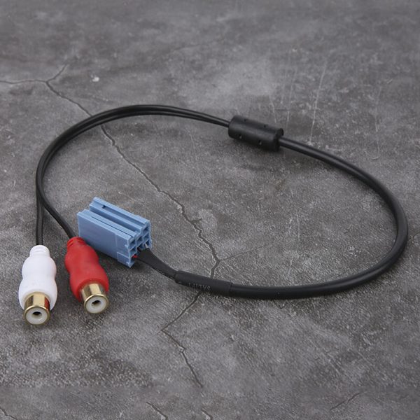 8-stifts Mini ISO RCA-kabeladapter för Bla Punkt Compact Disc Changer Bilstereo Line