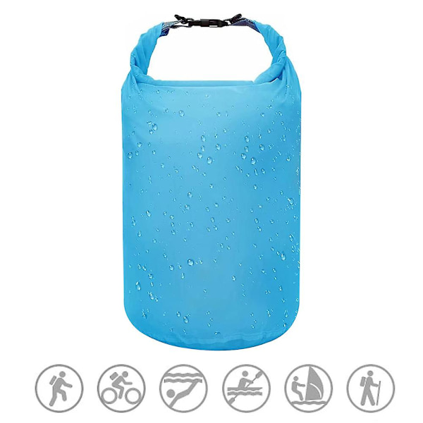 Vattentät flytande torrsäck 10l/20l/40l, rulltoppssäck håller utrustningen torr för kajakpaddling, forsränning, båtliv, simning, camping, vandring, strand, fiske（10L）