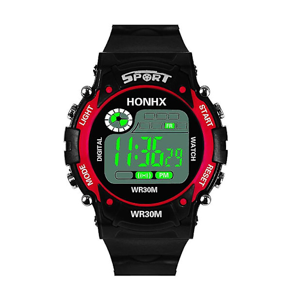 Fashion Herre Digital Led Analog Quartz Alarm Dato Sports Armbåndsur