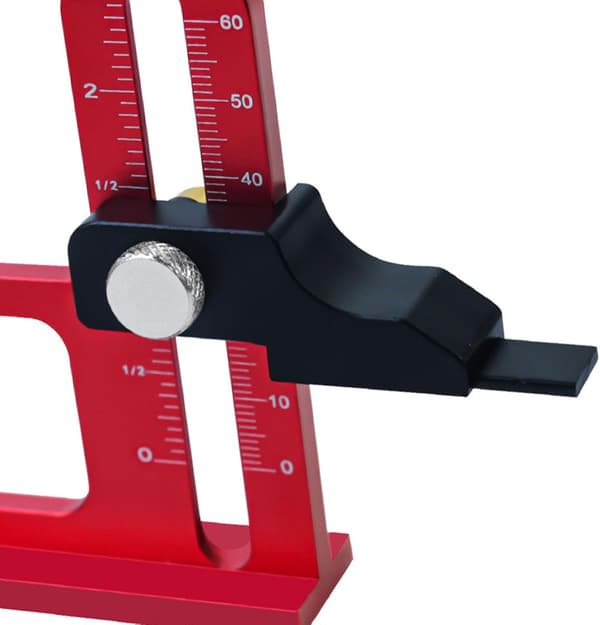 Træbearbejdningshøjde måler – 0-60 mm CNC aluminium dybdeværktøj