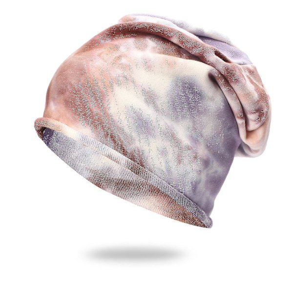 Kvinner Menn Varm Baggy Kamuflasje Heklet Vinter Ull Ski Lue Tie-dye Caps Hat