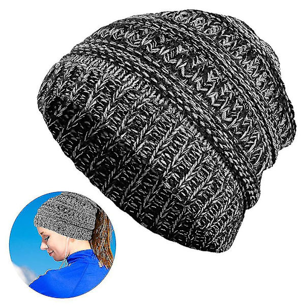 Ponytail Messy Bun Hale Kvinde Solid Ribbet Hat Cap, Kvinde Mode Hatte