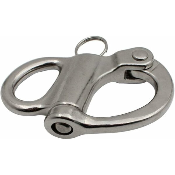 52mm-316 Rostfritt Stål Fast Karbinhake Shackle Fjäder Shackle Hand Pull Hook Rig