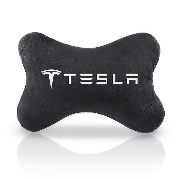 2 st Bilsäte Huvud Nacke Stöd Kudde Nackstöd Kudde Pad För Tesla Model 3 Model X Y Style Roadster Tillbehör Bil Styling（