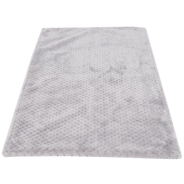 Varmt vaskbart tæppe lysegrå lille kæledyr gris bløde fluffy tæpper kat hund sovende S 60x39cm/23.6x15.4in