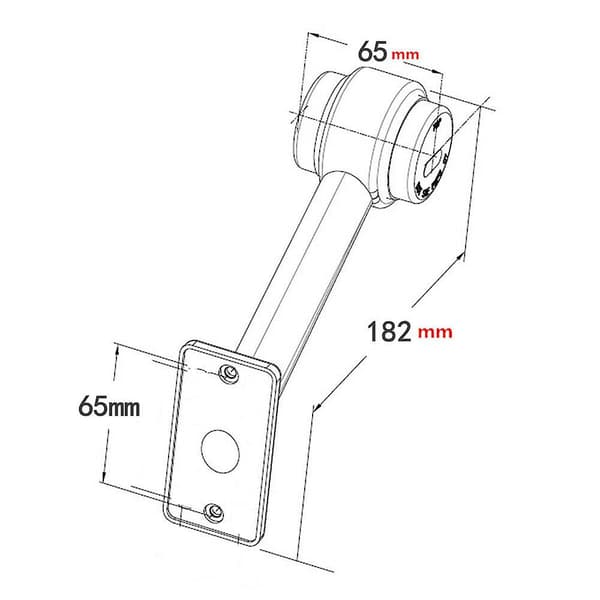 Sæt med 2 sidemarkeringer 12 V LED 15 cm til lastbiltrailer