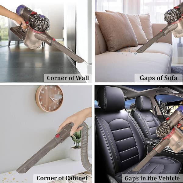 Flexi Crevice Tool Brush Tilbehør til Dyson V8 V7 V10 Støvsuger