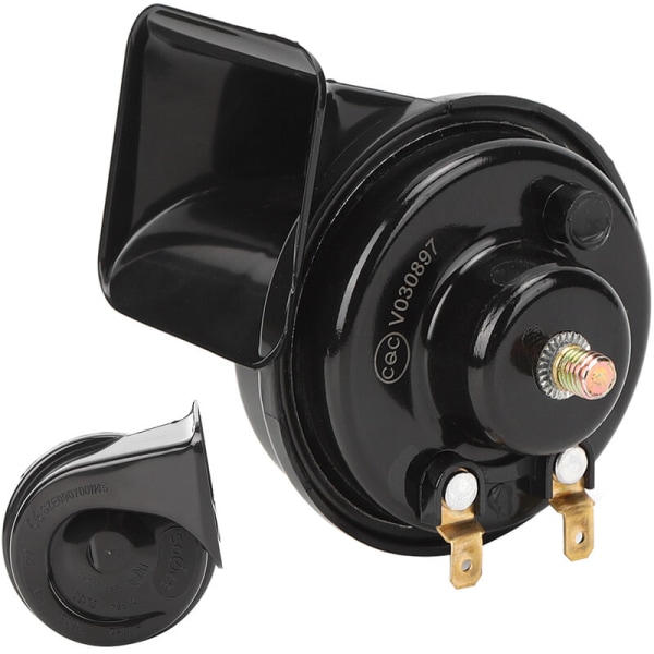 Universal bilhorn 12V 105dB dynamisk lastbilshögtalare monofonisk snigel svart vattentät