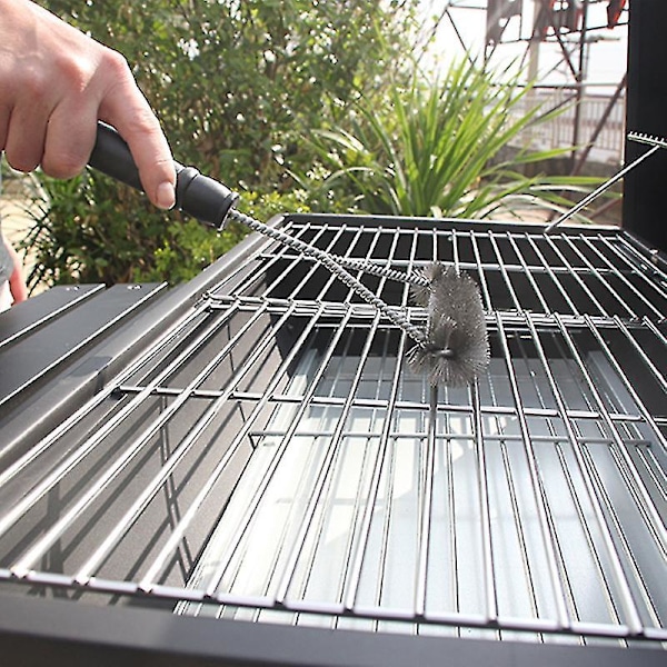 Triangulär grillborste av ståltråd