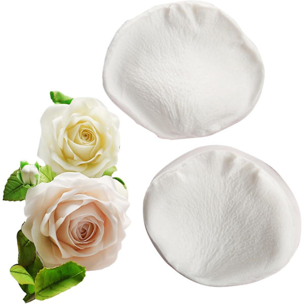 3D Rose Petals Form Silikone Fondantform Chokoladeforme Slikkeforme Åre