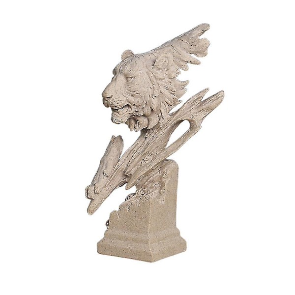 Mike Royal King Lion Statue Decor For Shelf Nordic Style Golden Crown Lion King Statues Figurine Decorations For Home Decoration Lion Decor Best Gift