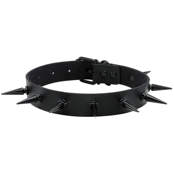 Gotisk Punk halskæde besat krave Choker og metal Spike armbånd bred strop