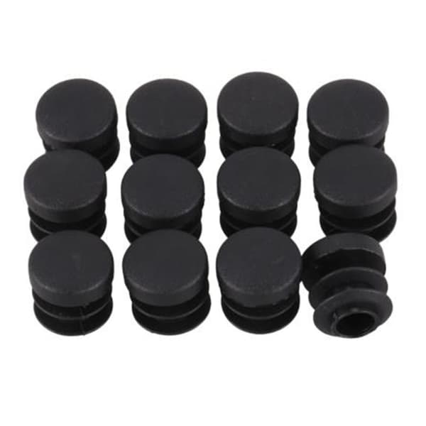 48 stk. stol- og bordbenplugger 22 mm diameter runde plasthette gjengeinnsatsrørbeskyttelse